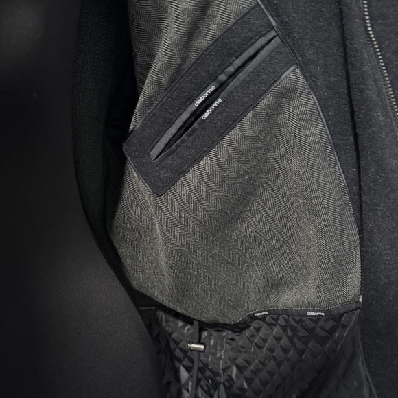 Elegant Black Men's Pea Coat - Picture 10 of 16